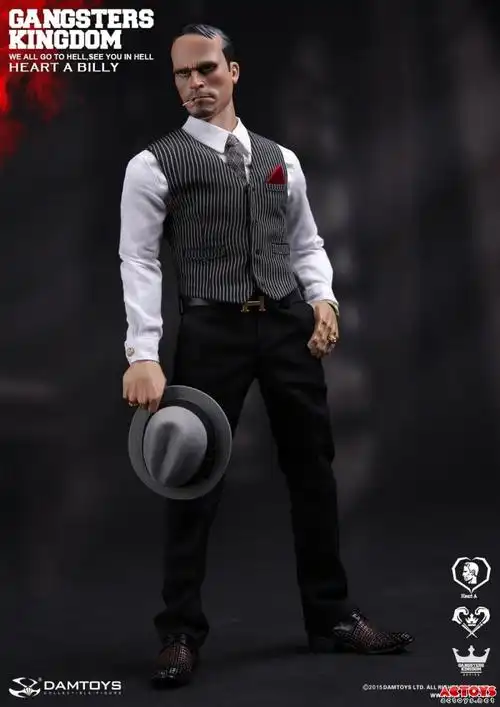damtoys黑帮王国红桃a小比利16可动人偶