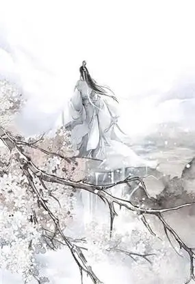 古风白衣男子背影