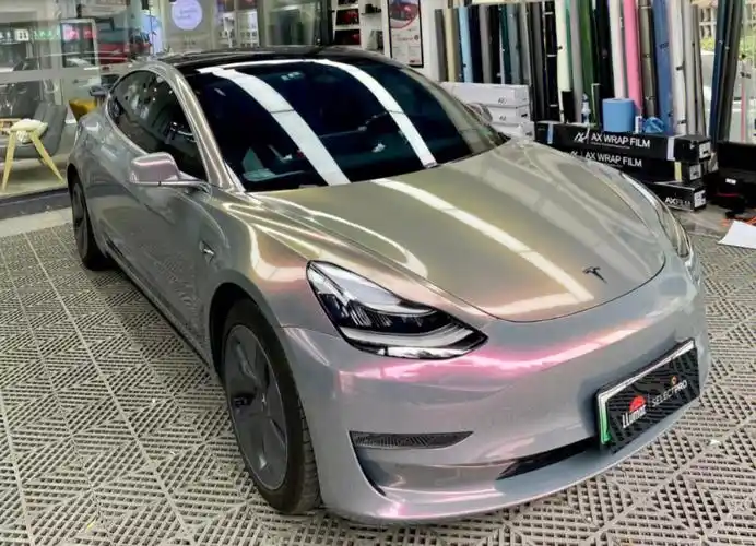 特斯拉model3星空灰魅影