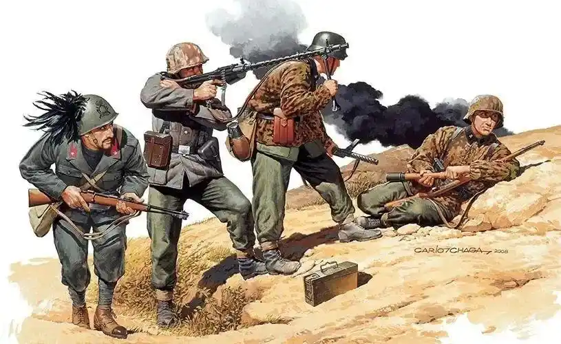 二战德军彩绘精品