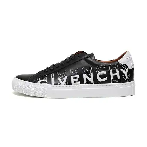 givenchy/纪梵希 男士logo刺绣牛皮系带休闲运动鞋 bh0002h0e0