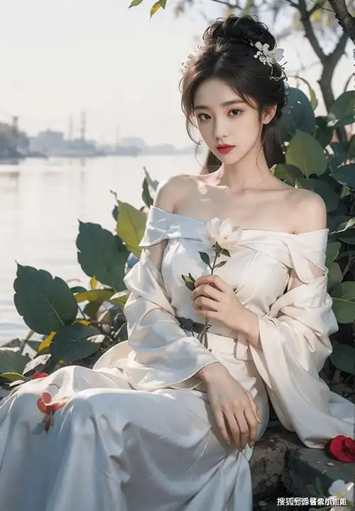 好看的唯美少女古装汉服美女_白色_丛林_古代