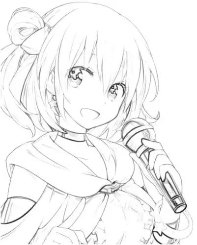 动漫人物形象原稿