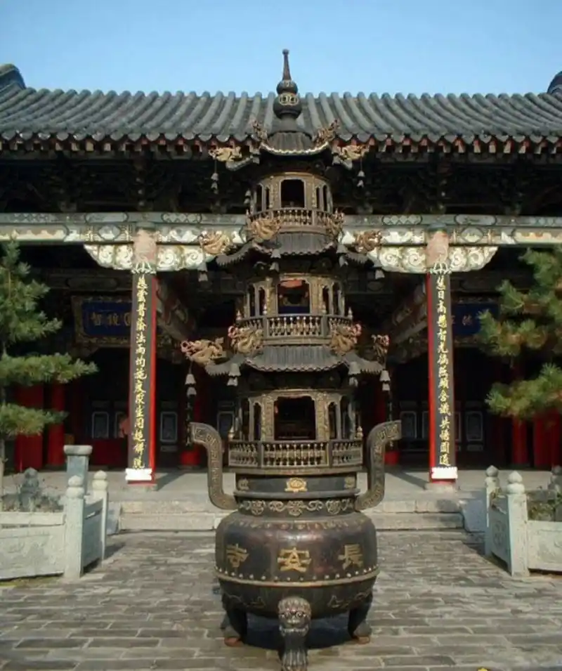 北京西山八大处,一处长安寺位于翠微山下较平坦之处,寺院占地几十亩