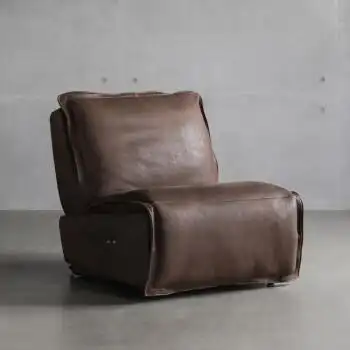 意式真皮文格勒家庭影院电动功能沙发单人椅3色k威士忌色单人