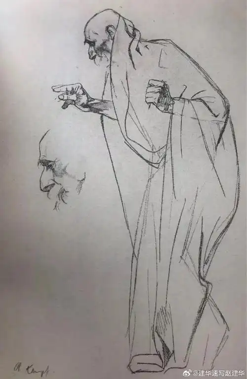 大师速写赏析 康勃夫#大师作品