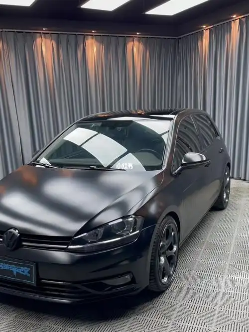 高尔夫车身改色贴膜电光金属黑