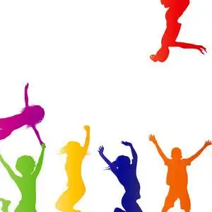 幼儿舞蹈剪影图片-幼儿舞蹈剪影素材-幼儿舞蹈剪影插画-摄图新视界