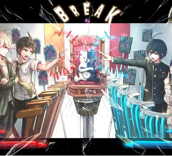 新弹丸论破黑白熊拟人cosplay动漫服装送袜子领带徽章现货