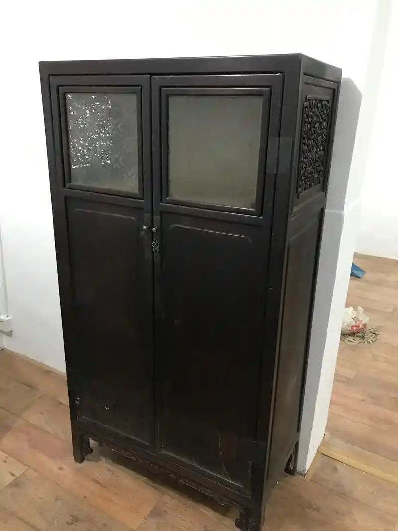 清代老红木方角柜 #收藏爱好者 #古典家具 #古玩收藏交流  - 抖音