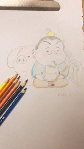 临摹太乙真人-打卡第一天