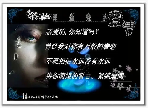 祭奠那逝去的爱情[贴图]