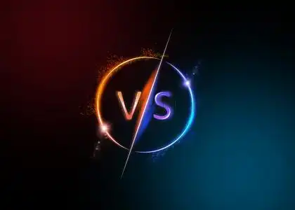 箭头流光背景图片_比赛对决vs流光红蓝背景