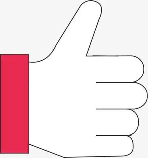 大拇指的简笔画