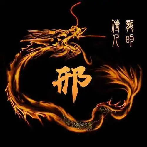火焰龙创意微信头像_火焰百家姓个性制作_有您的姓氏吗