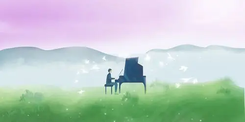学钢琴图片