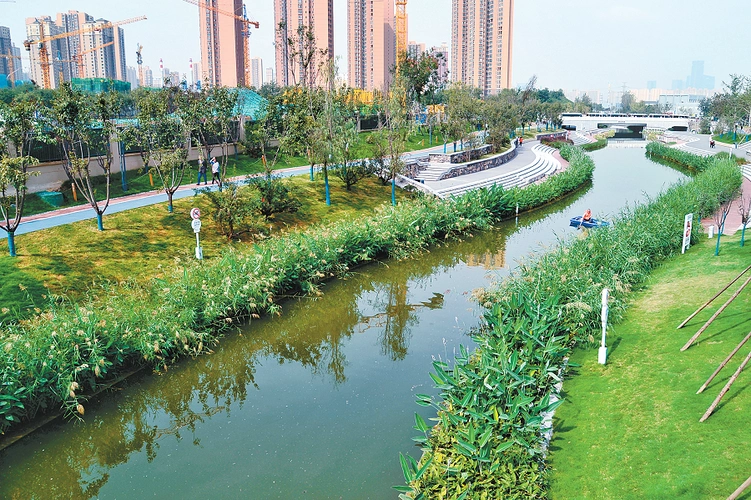 这条昔日的"污水渠"变成景观河绿波荡漾,而这条令市民游客啧啧称赞的