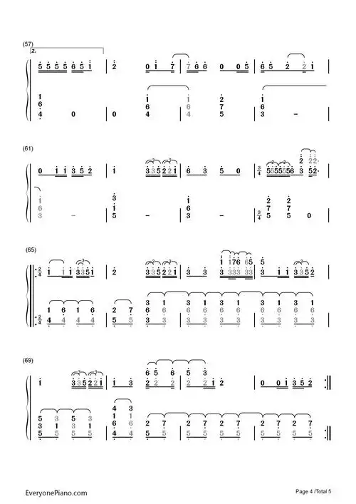blue-troye sivan双手简谱预览4-钢琴谱文件(五线谱,双手简谱,数字谱