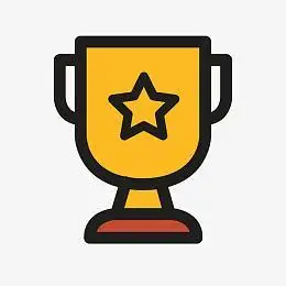 卡通棒棒哒矢量奖杯