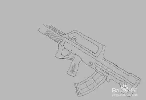 95式机枪的简笔画