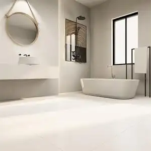 微水泥瓷砖客厅地砖哑光地板砖奶白素米色现代简约卫生间墙柔光砖