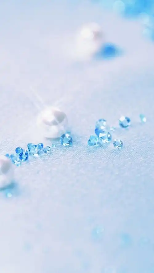 简约梦幻珍珠水晶h5背景
