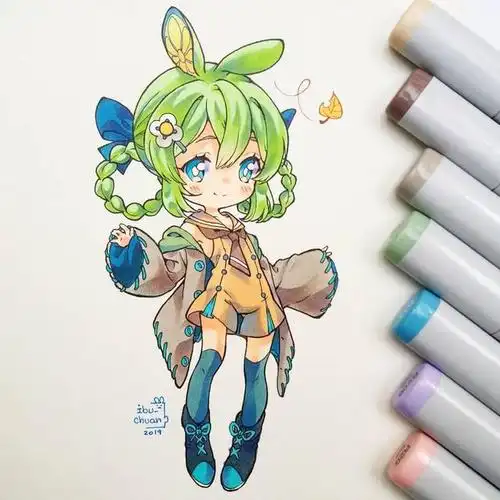 q版动漫人物怎么画?超可爱的q版人物萌图,新手临摹用!