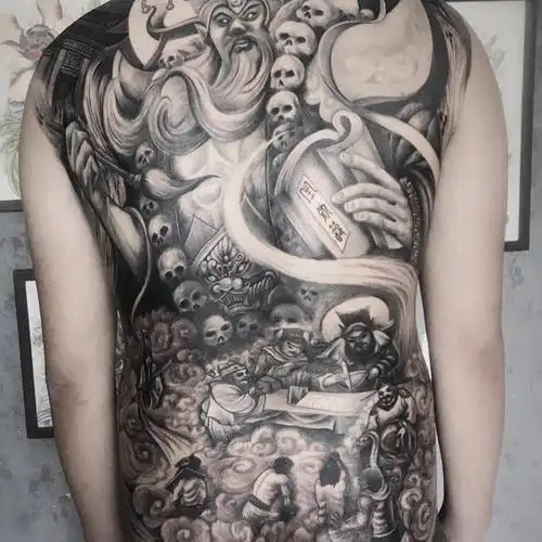 阎王临摹尊师九州刺青庄主作品_纹身吧社区 - 纹身大咖