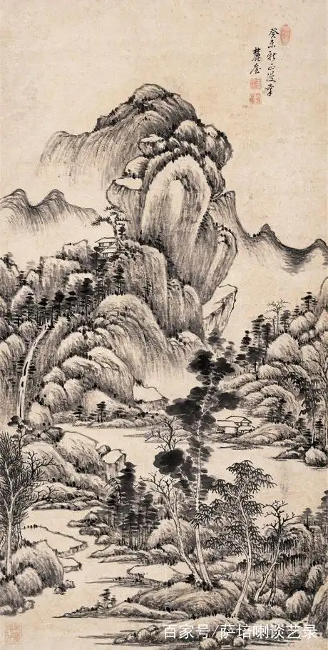 布墨神逸,丘壑浑成,明末清初著名画家王时敏山水画作品欣赏