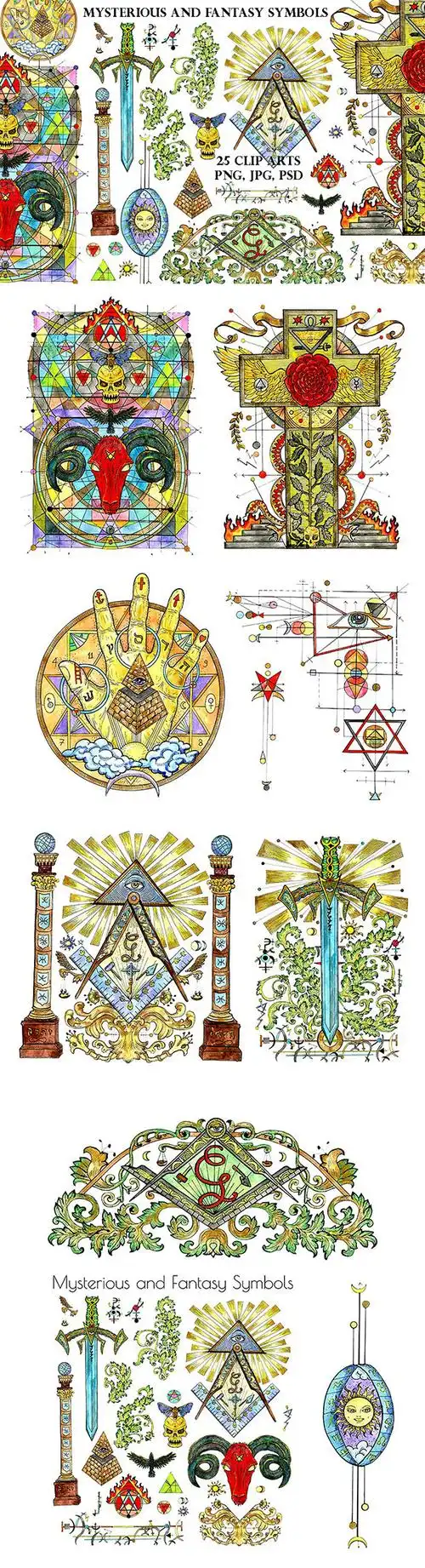插画所需点数:20点神秘复古宗教素材,神秘,复古,宗教素材,宗教图案
