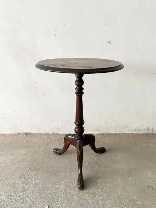 三塔中古vintage英式风情小圆桌