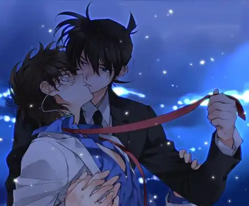 工藤新一强吻怪盗基德我要图