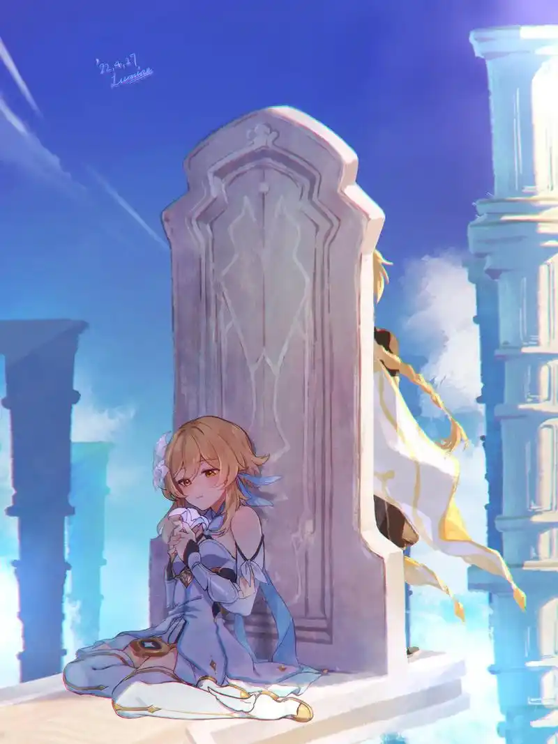 如果是一起的旅行该多好.#原神 #兄妹 #空 #荧 我们终会 - 抖音