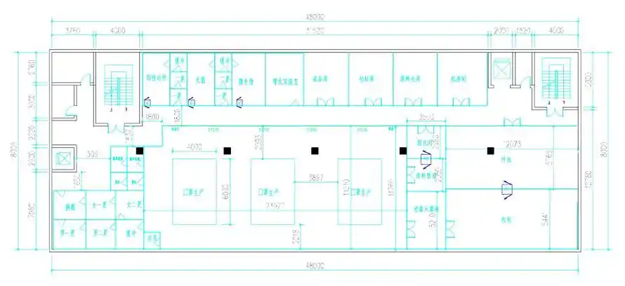 口罩无尘净化车间设计图纸