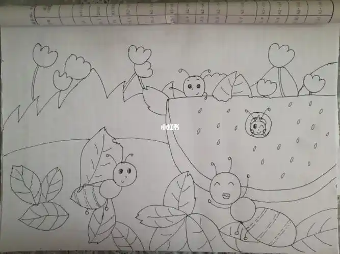 幼师面试简笔画打卡第25天主题画蚂蚁的家