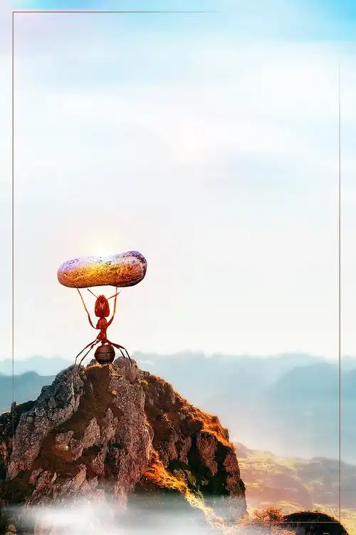 突破自我企业励志背景素材