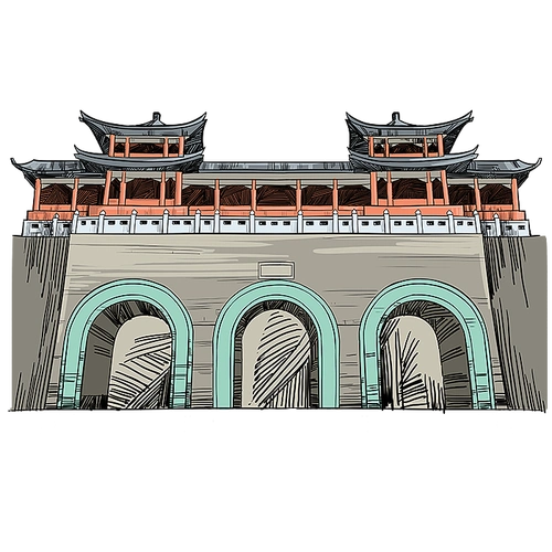 最近画的一些南京风景,景点