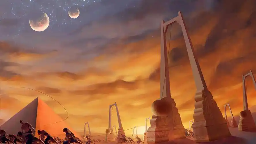 三体创意合伙人# 三体科幻场景#三体世界--巨摆