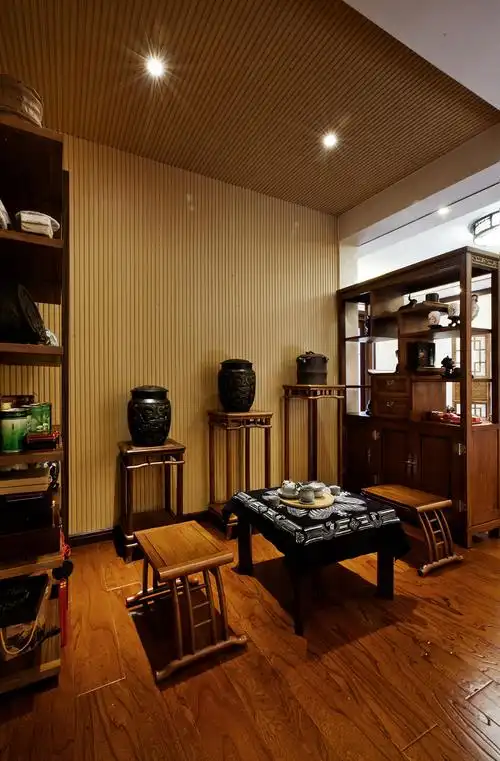 中式别墅装修茶室欣赏图