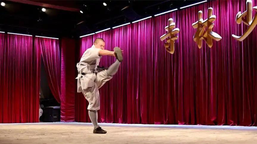 少林大洪拳,刚劲有力,武僧的爆发力真好,非常有气势!