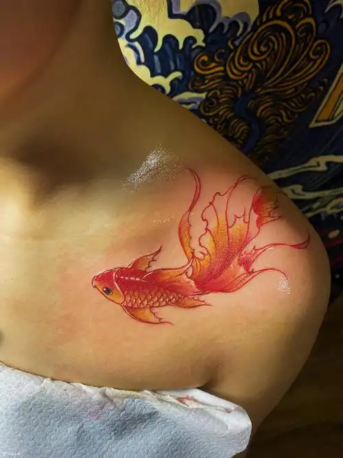 小金鱼_纹身图案手稿图片_葛树杰1的纹身作品集