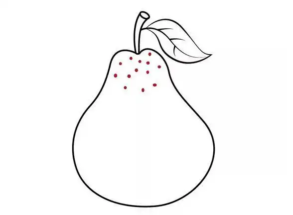 水果梨子简笔画教程图片
