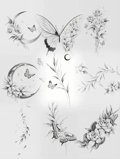 小清新纹身手稿