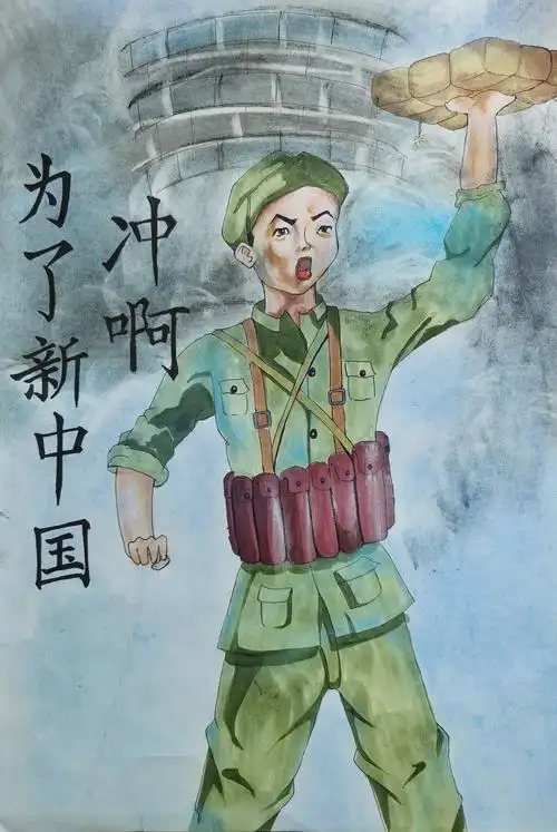 观影绘图 传承红色基因