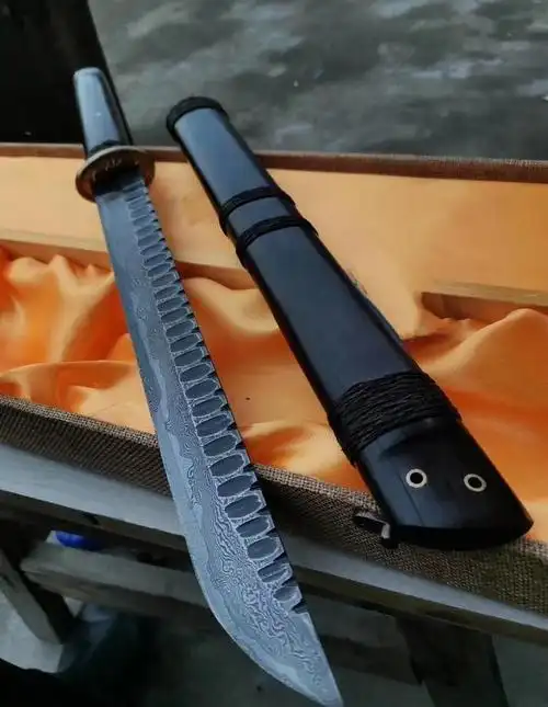 5厘米,厚度0.75厘米,鞘:进口黑檀