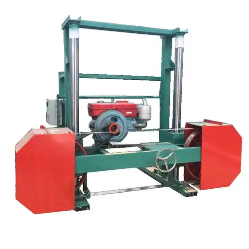 新型龙门卧式带锯机 双立柱原木开料机 全自动数控木工带锯机