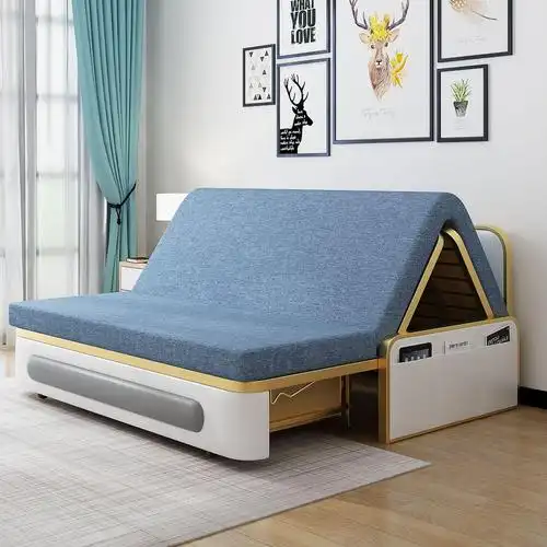 工厂直销轻奢网红沙发床可折叠小户型双人单人客厅坐卧两用多功能