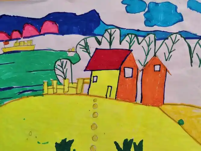 二二班风景画尝试