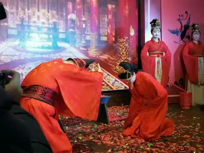 堪比宫廷戏的一场汉式婚礼