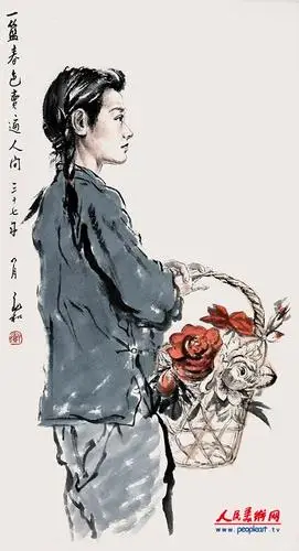 蒋兆和国画人物作品欣赏